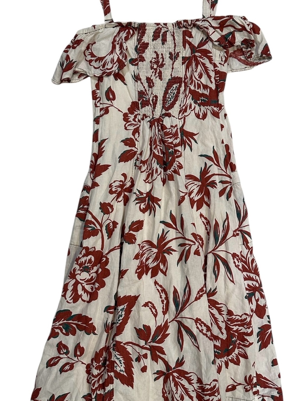 anthropologie Oahu floral cold shoulder midi dress - Picture 4 of 6